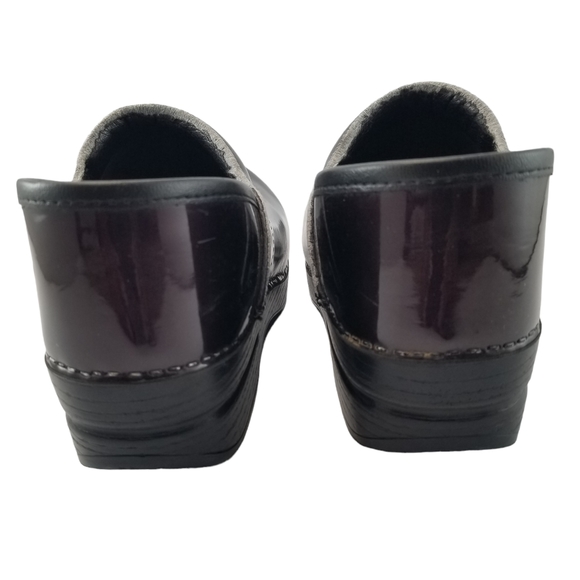 Dansko Professional Clogs Patent Burgundy Shoes Women's Size 7.5 - 8 EU Size 38 - Picture 5 of 16